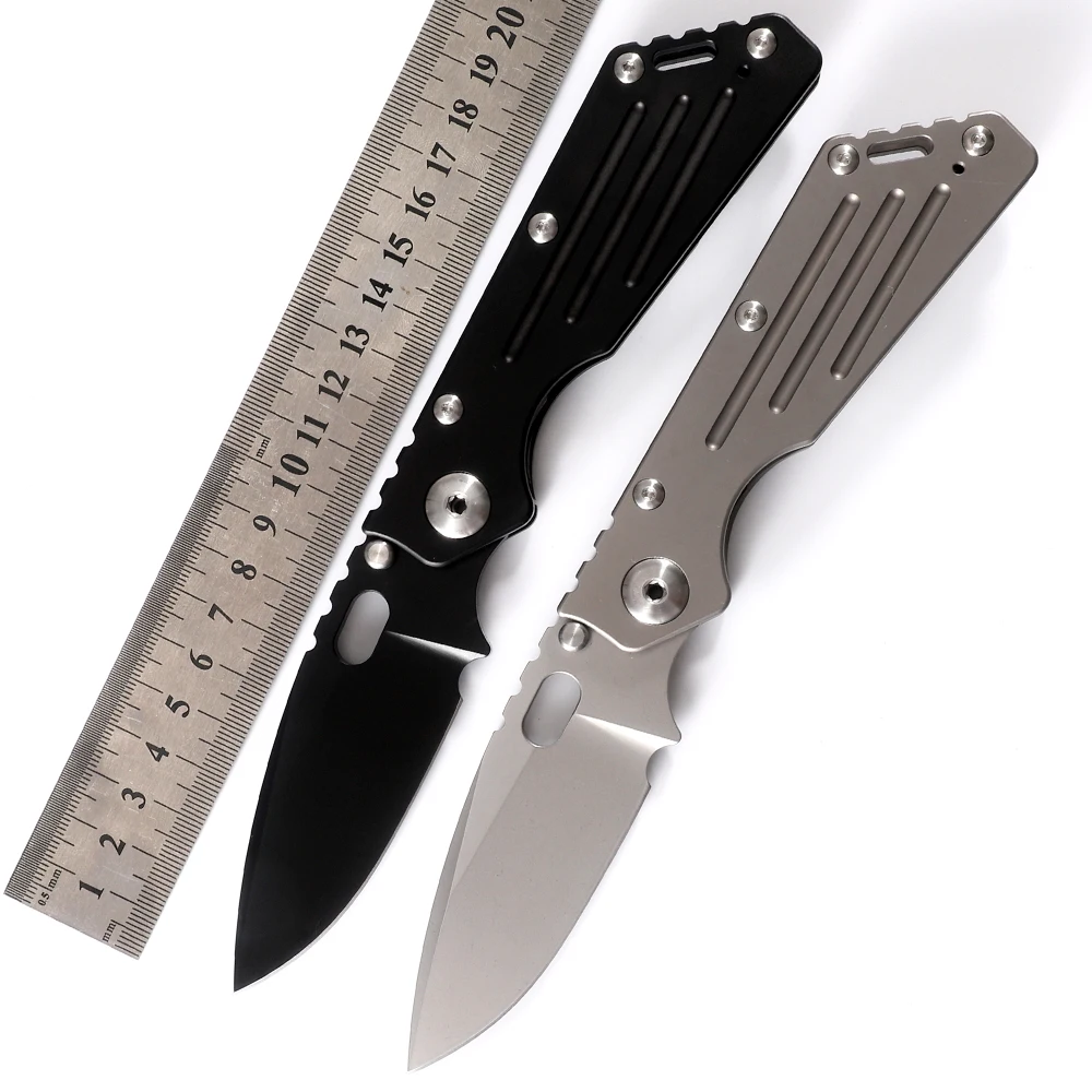 NINE THORN Strider SMF Titanium Handle Mark CPM154 Folding Knife Tactical Pocket Camping Hunting Outdoor EDC Tool