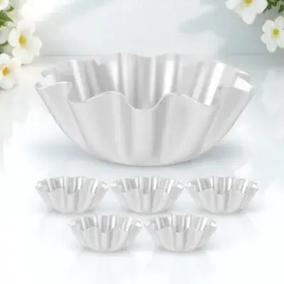 

6 шт. формы для яичных пирогов из алюминиевого сплава, гладкие антипригарные формы для пирогов для выпечки кексов, десертов, формы для пирогов, инструменты для выпечки тарталеток