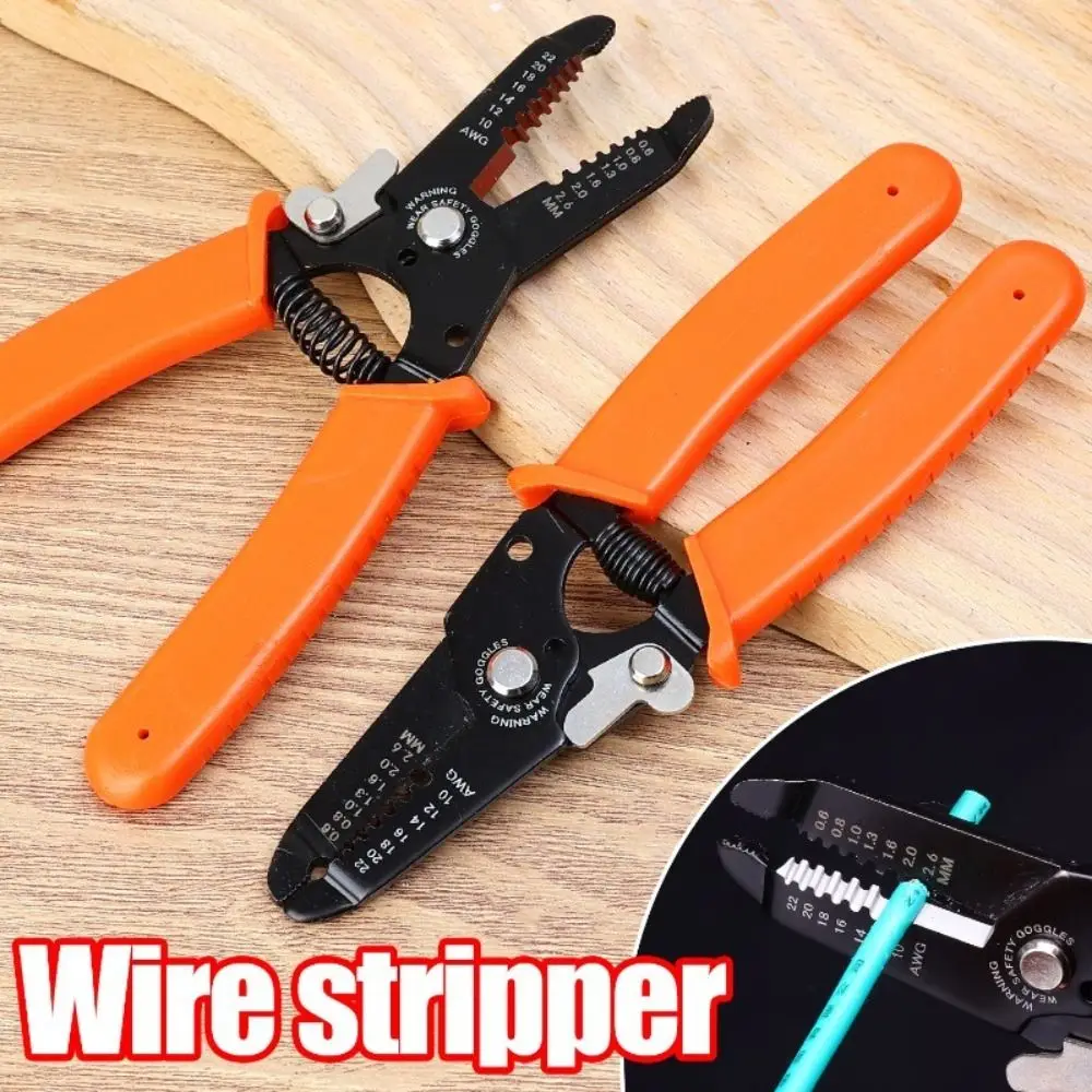 Anti-Slip Handle Wire Stripper Plier Manganese Steel Labor Saving Cable Clamping Pincers Easy Use Stripping Crimping Pliers