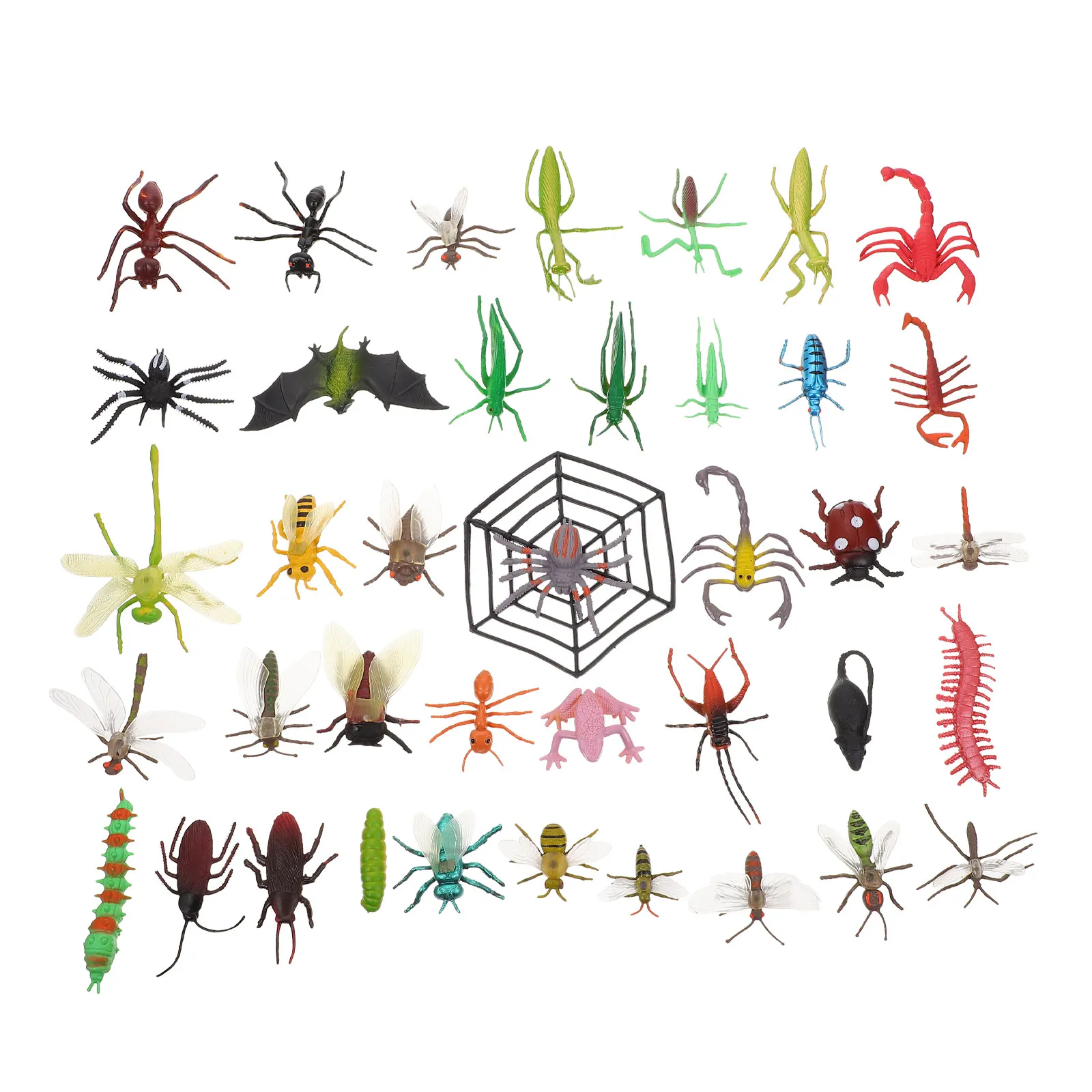 

Набор из 10 реалистичных силиконовых фигурок насекомых для обучения детей, имитация животных, научно-познавательные мини-модели