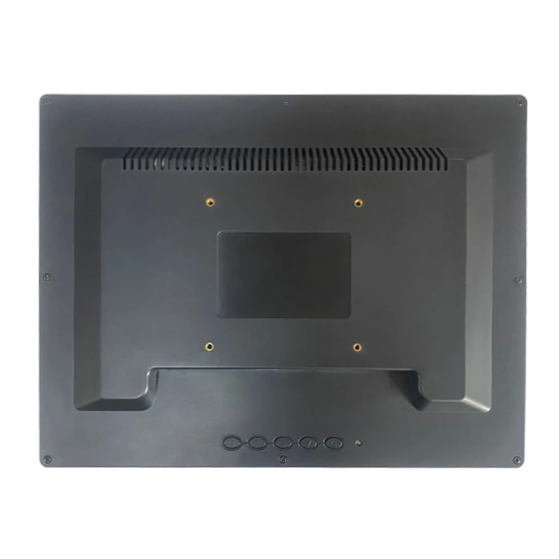 Monitor Desktop LCD industri 17 ", dudukan VESA dengan Panel sentuh, layar Bezel aluminium