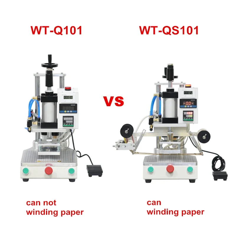 Automatic Bronzing Embossing Machine with Positioning Slider Pneumatic Hot Stamping Machine for PVC Card Book Leather Logo Press