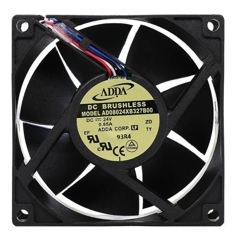 Original ADDA AD08024XB327B00 12V 0.85A 4-wire 8032 8CM cooling fan