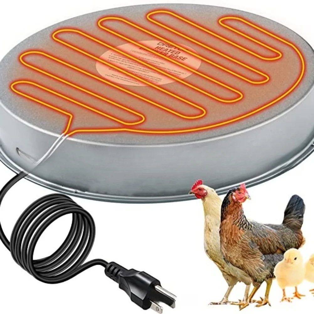 Thermostat Waterer Chicken Water Heater Activates Below 10 Stops Above 35 Metal Construction Maintain Optimal Water Temperature