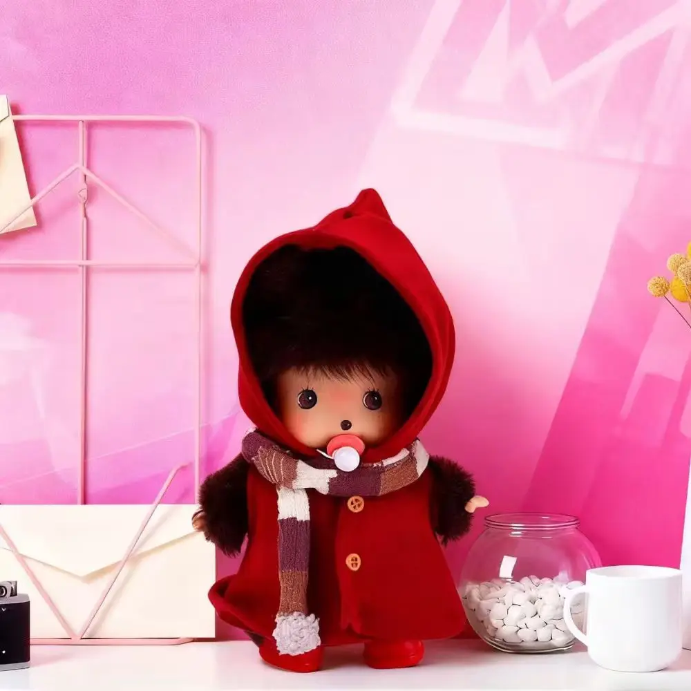 Conjunto de fantasia de feiticeiro para roupas labubu de 17cm, caixa cega universal sentada em pé, acessórios de boneca de pelúcia, roupas de grife labubu