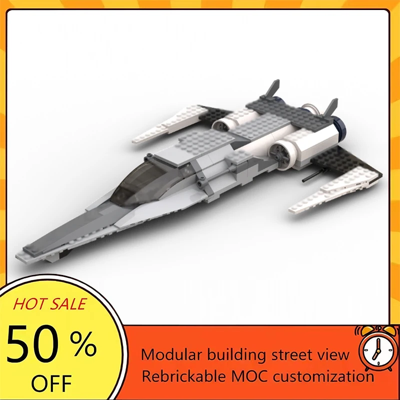 

Набор из 130 деталей: Популярная модель космического корабля из фильма «Звездные войны», конструктор MOC, модульные технологичные блоки, подарок на праздник, игрушка для сборки, детский набор