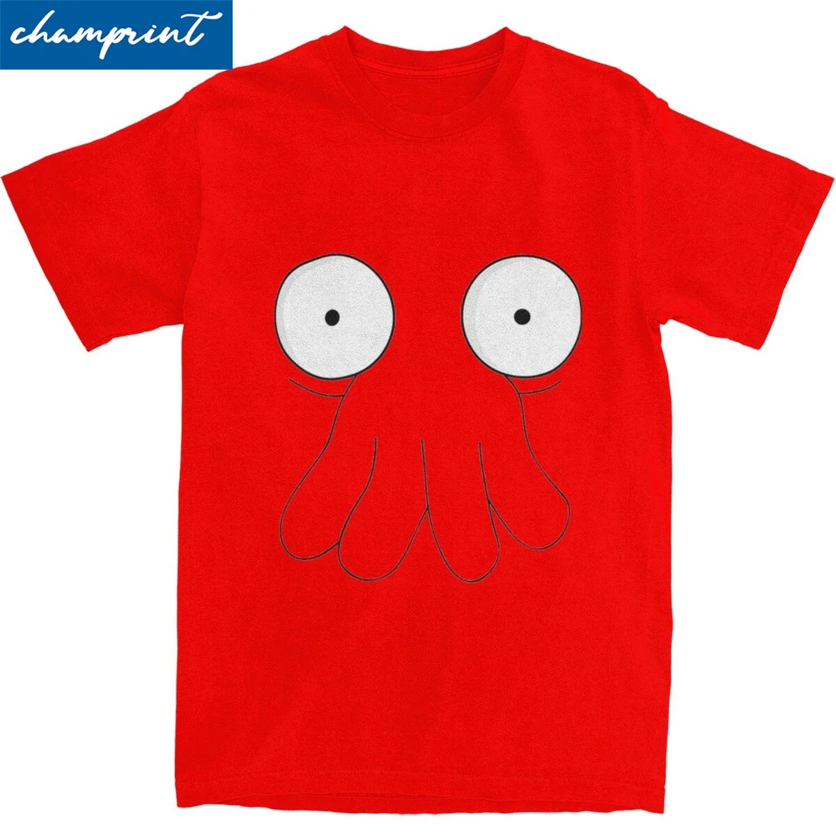 Zoidberg Face T Shirt for Men Women Pure Cotton Crazy T-Shirt Round Neck Futuramas Tee Shirt Short Sleeve Tops Birthday Present