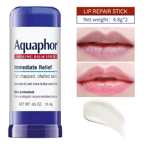 18.4g Aquaphor Repair Stick Bálsamo labial Nutre Hidratación antiseca de larga duración Cuidado de los labios para bebés y adultos