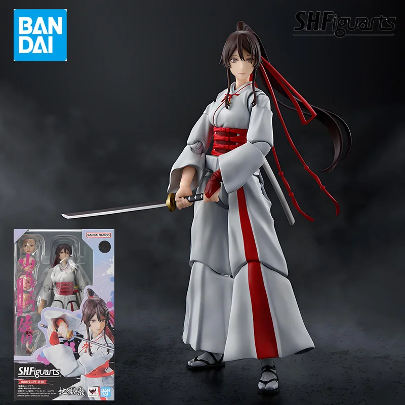 

BANDAI оригинальная серия S.H.Figuarts Саске Ямада Асаэмон аниме фигурка сборка орнамент модель игрушки Коллекционная модель