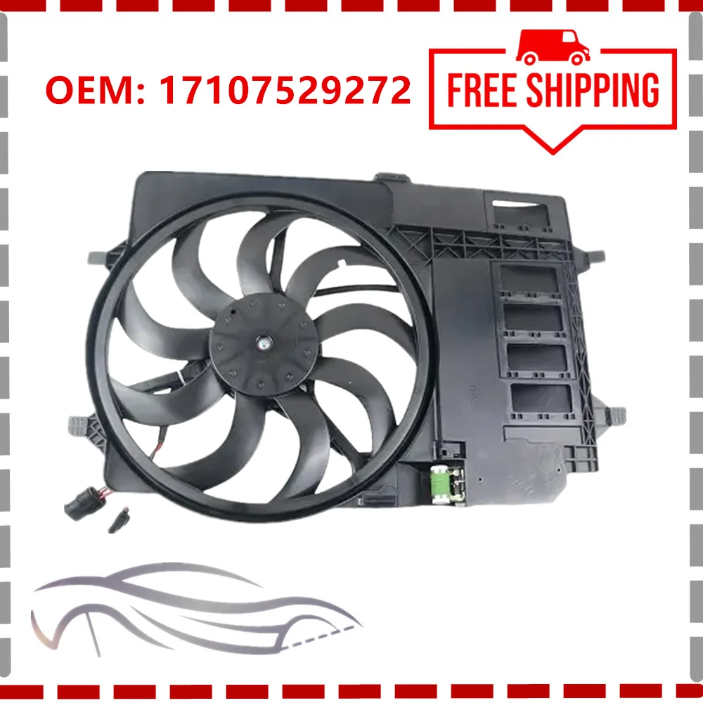 17107529272 17117541092 Radiator Condensor Cooling Fan Assembly for Mini Cooper 1.6L 2003-08