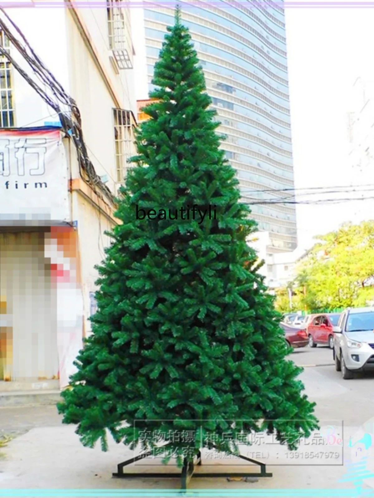 Large Christmas tree 6 meters encrypted simulation tree 4m shopping mall indoor scene decoration bare tree