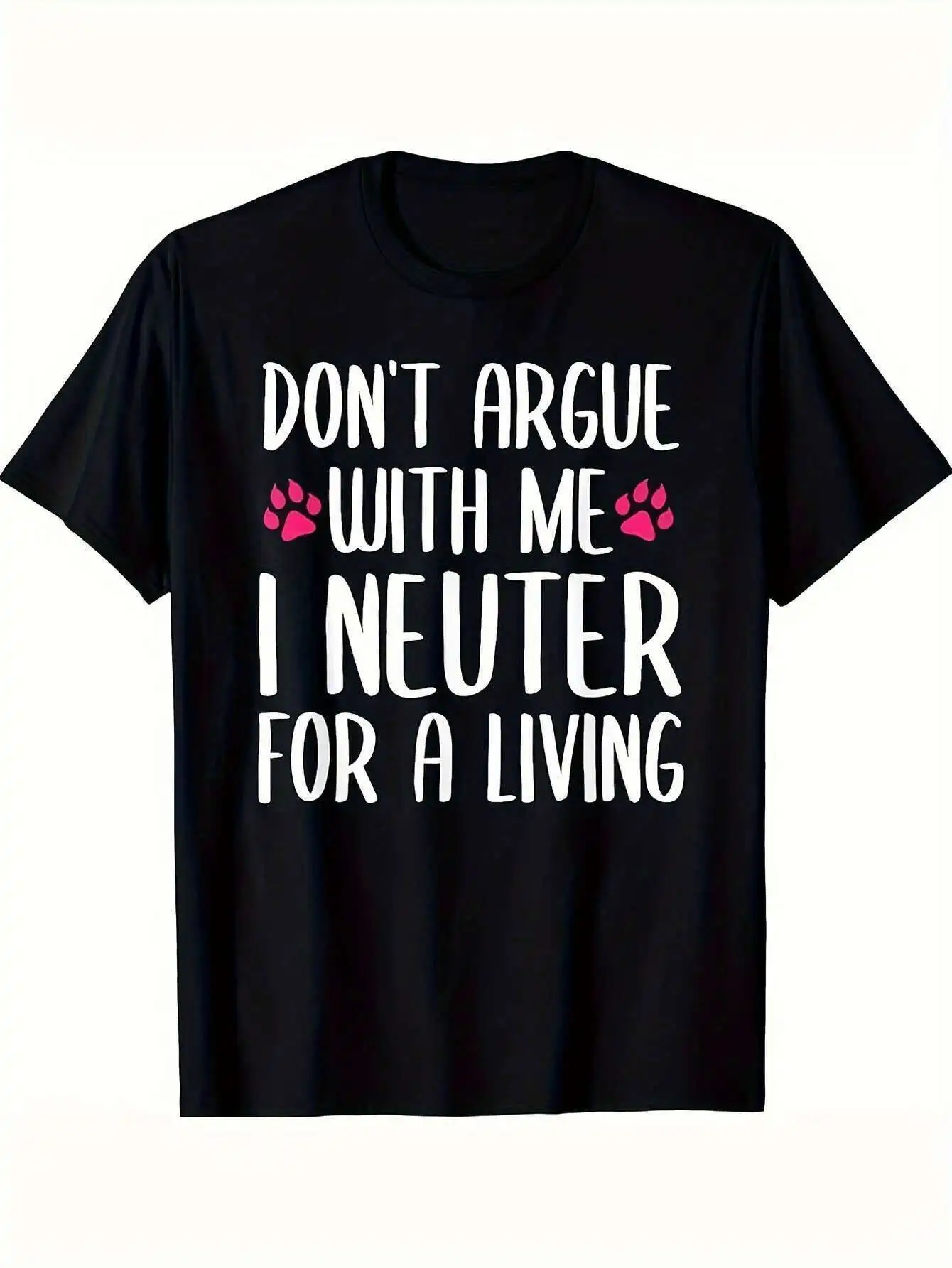 

Veterinarian Humor T-Shirt - 100% Cotton 180g, Crew Neck Short Sleeve, Vet Tech/Doctor Casual Tee