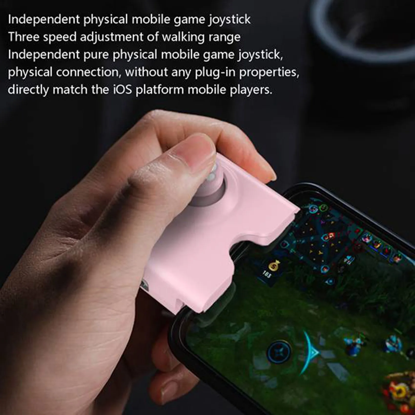 لوحدة تحكم ألعاب PUBG وحدة تحكم هاتف Gamepad لهاتف Iphone مع منفذ شحن LOL CF عصا تحكم 2 قطعة