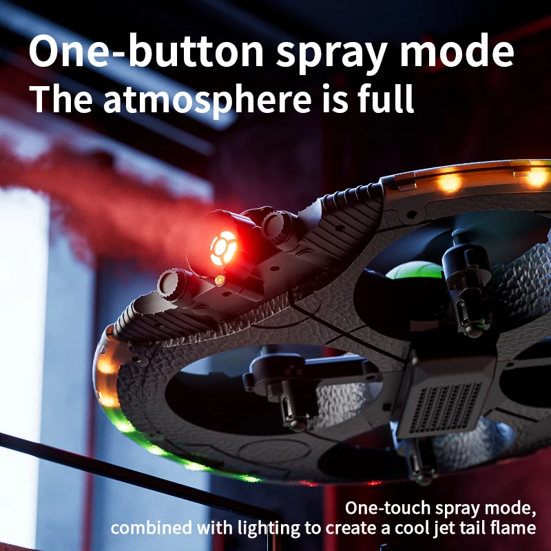 8K カメラオプティカルフローホバー WIFI FPV RC ドローン UFO 2.4 グラムワンキースプレーリターンヘッドレス LED 照明リモコン Quadcopter おもちゃ