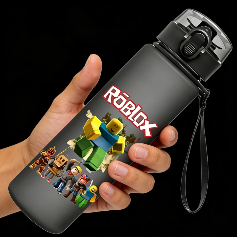 Популярные пластиковые бутылки для воды с героями мультфильмов из серии игр ROBLOX, большой емкости, ударопрочные, портативные