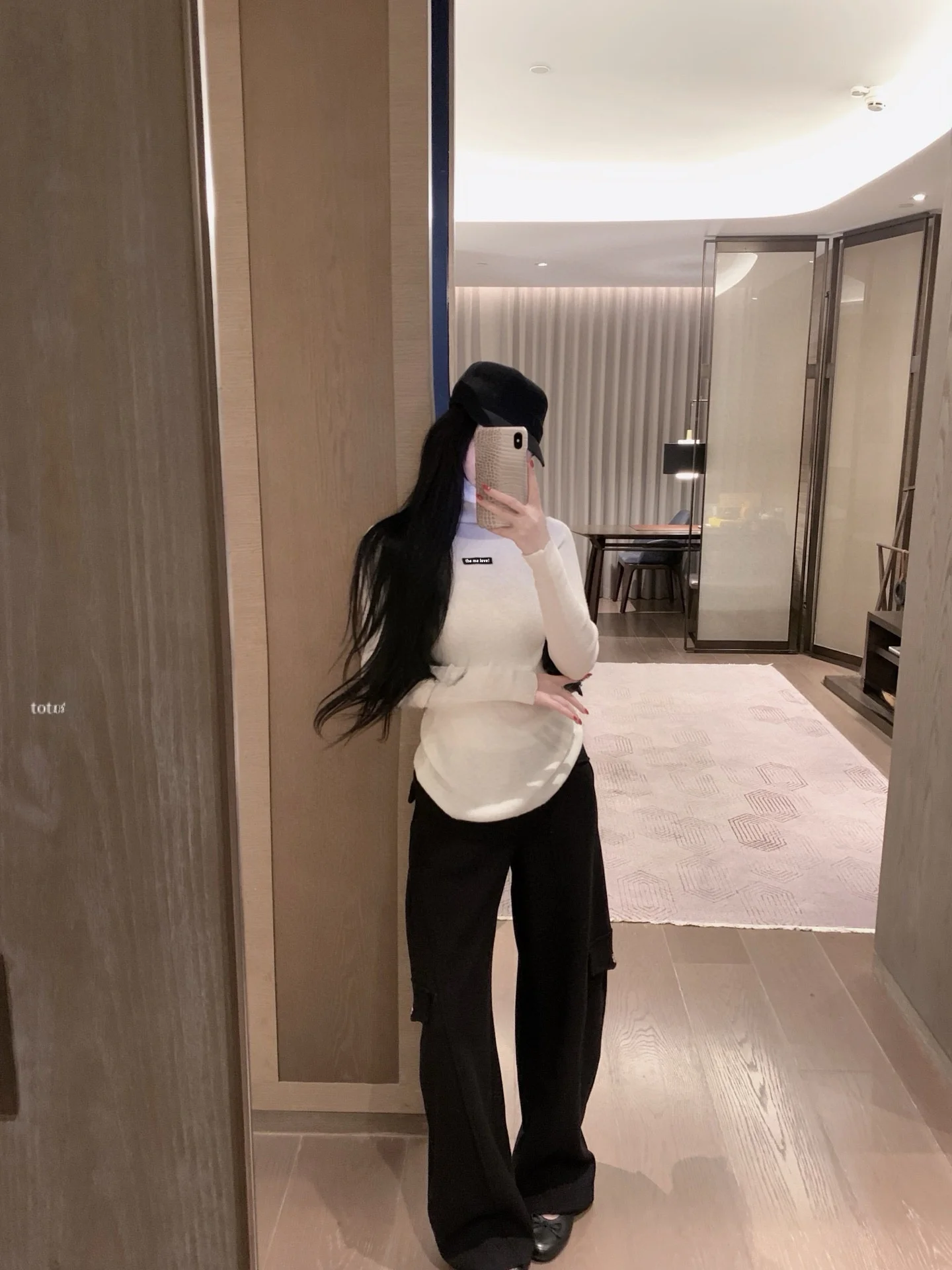 

Женская трикотажная футболка Seoul Miu High Ne с вышивкой, длинный рукав, приталенный крой, для повседневной носки, осенняя, теплая