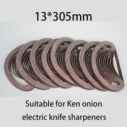 13*305mm Sanding Belt Refer To Onion Ken Knife Sharpener Accessories P180~P1000 Grit Belt Kit Abrasive Sharpening Replacement