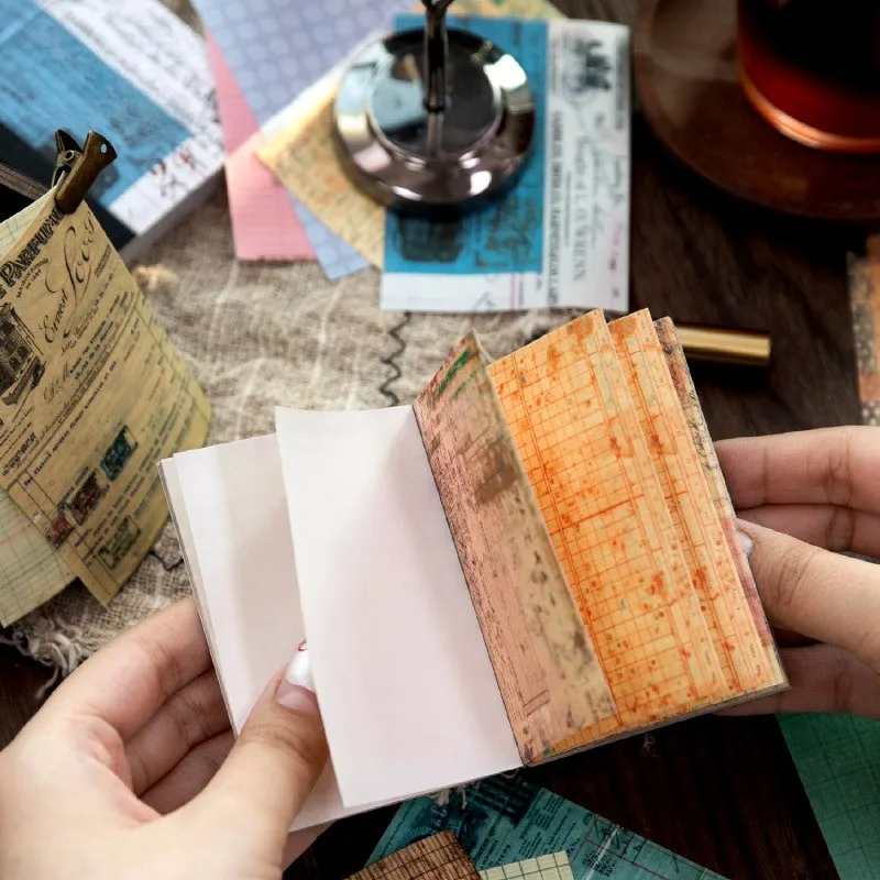 

48 листов винтажной бумаги для скрапбукинга, наклейки, эстетичные бумажные принадлежности для DIY, декоративная бумага для скрапбуков, журналов, фотоальбомов