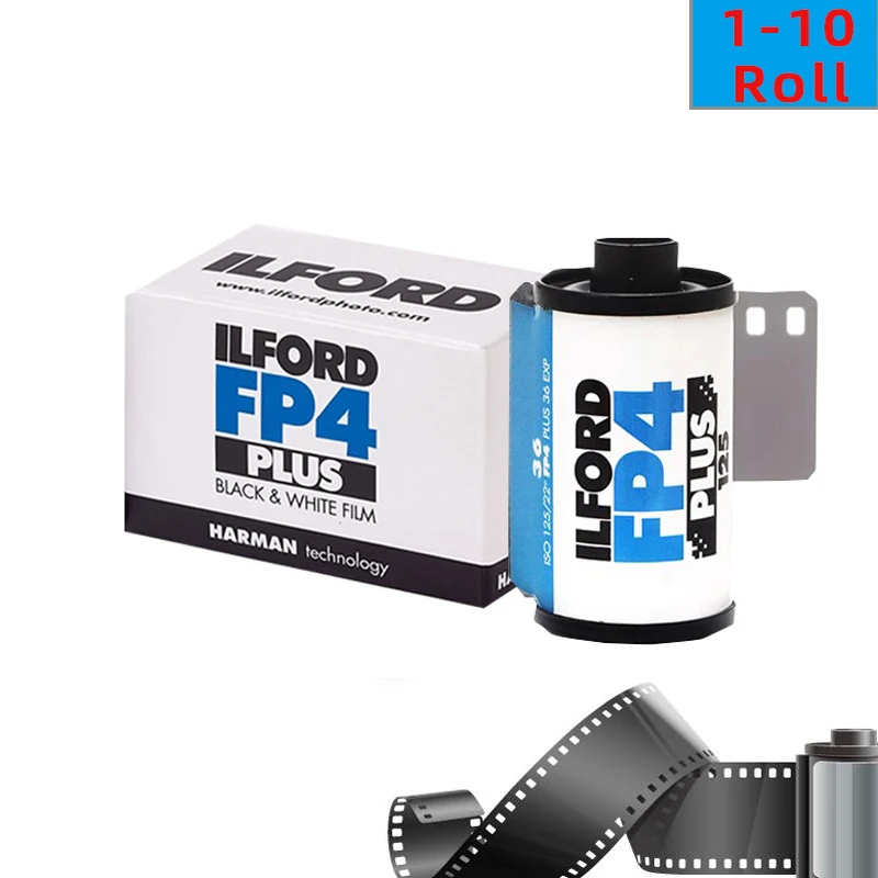 1/2/3/5/10 Rolls ILFORD FP4 135 Black & White Film Black And White Photographic Film UK Original Printable Media