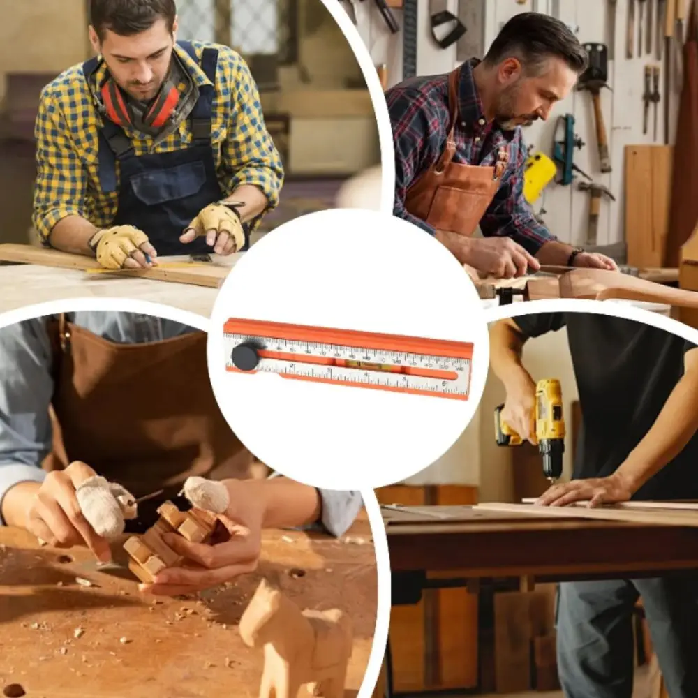 

With Scale Foldable Depth Measuring Ruler Multi-role Design With Blisters Foldable Marking Ruler Foldable Structure