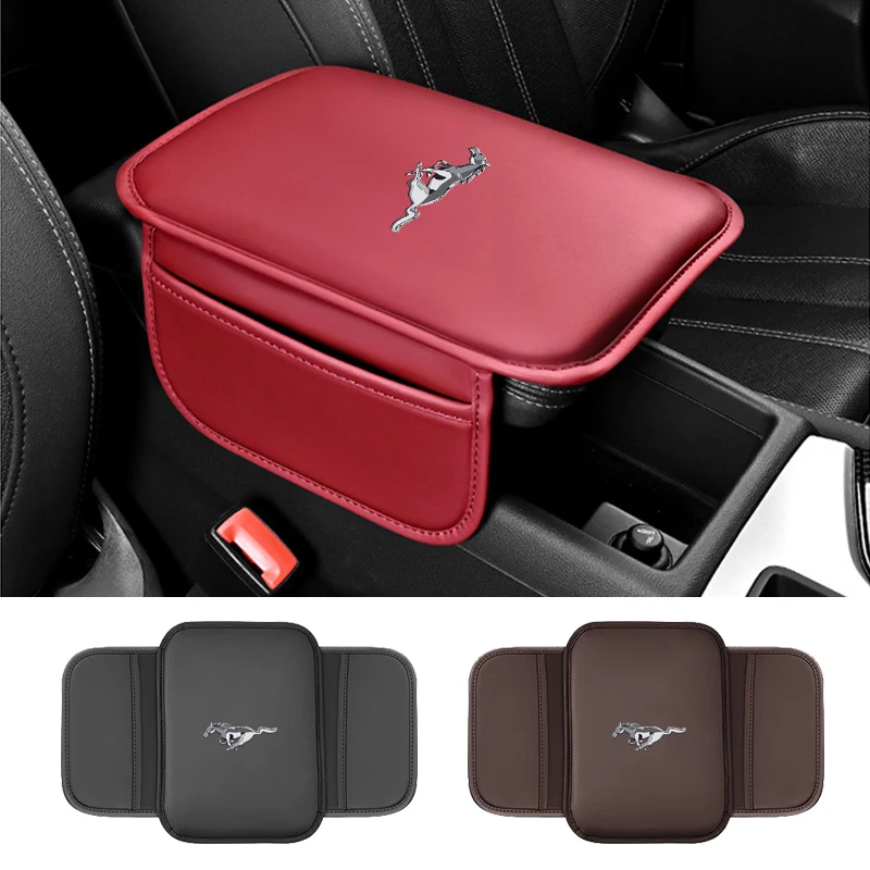 

Car Armrest Box Mat Stowing Tidying Cushion Protective Pad For Ford Mustang 2005 2006 2007 2008 2009 2016 GT Mach-E 2013 Escala
