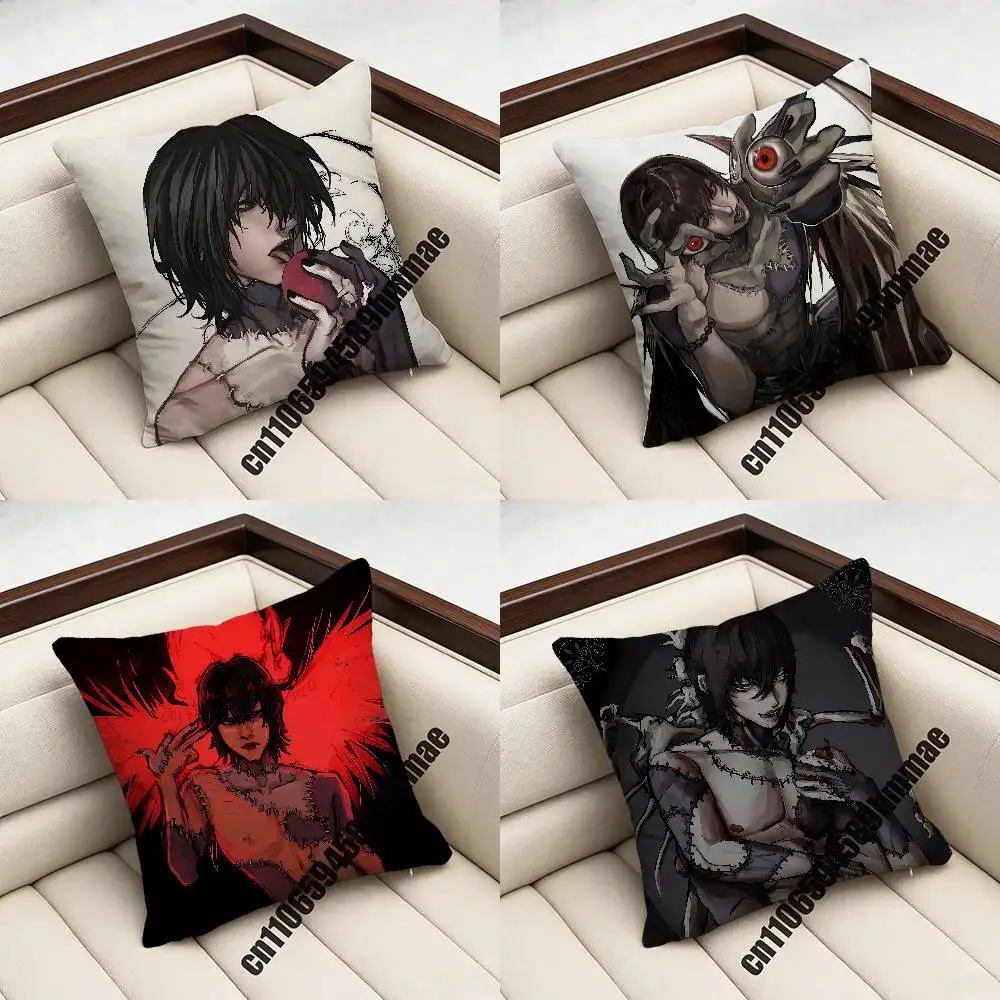 

For D-Death Note Ryuk Throw Pillow Case Sham 45x45cm 40x40cm Square Car Pillowcase Pad Cushion Cover