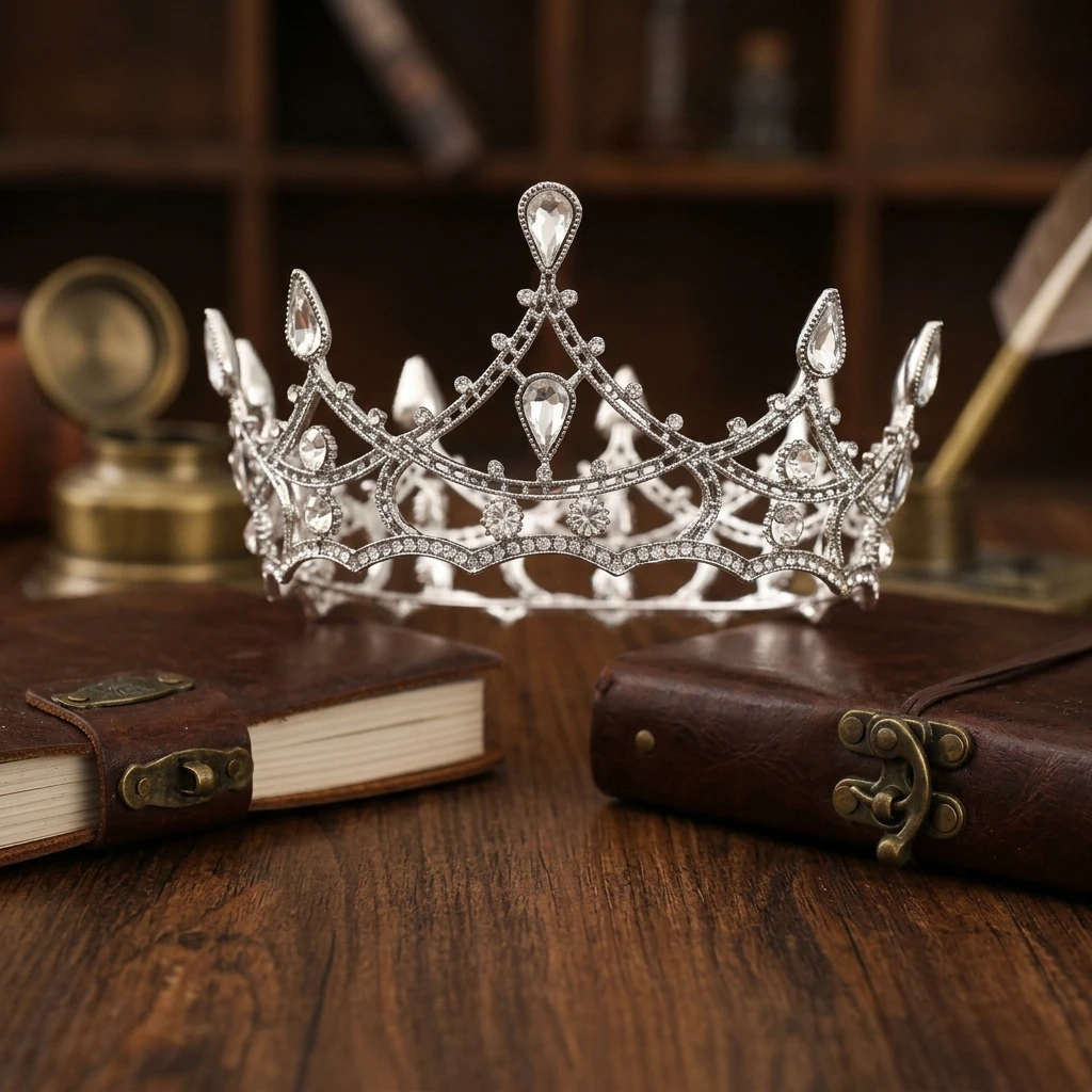 1pc Baroque Crystal Crown Eleg - đánh giá và giá Women'S Vintage Accessories