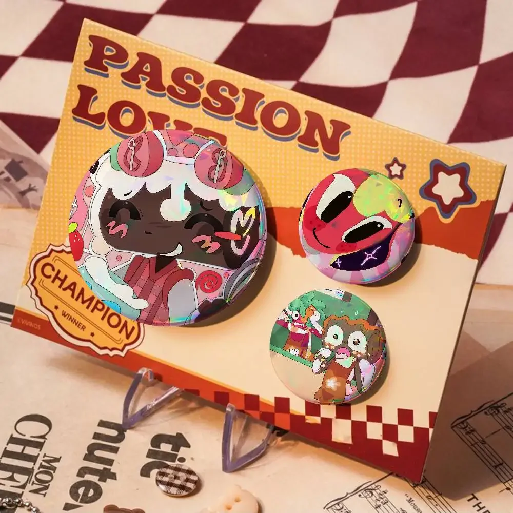 F-Figure Cosmo For Badge Personalized Custom Laser Reflective Badge Hologram Metal Enamel Pin Brooch Souvenir Gift
