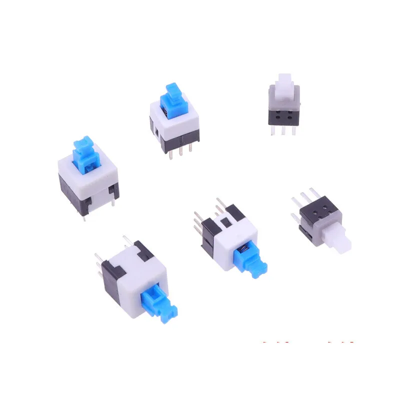 20PCS 5.8x5.8 7x7 8x8 8.5x8.5mm Self Locking / UNlock Push Tactile Power Micro Switch 6 Pin Button Switches