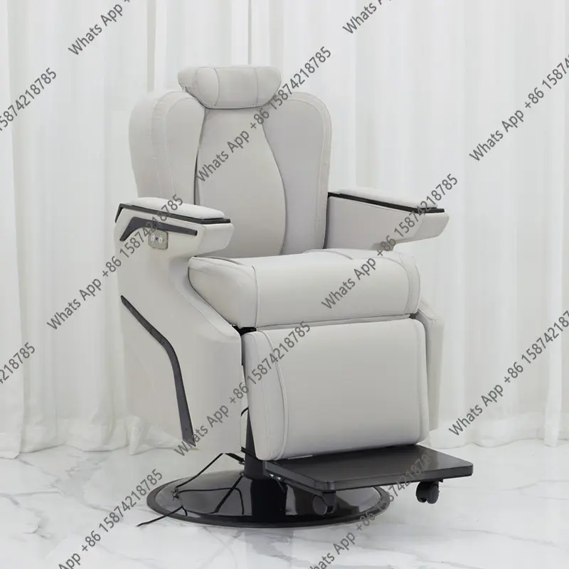 

Hair salon special electric adjustable rotating lift barber chair can be reclined hair cutting chair
