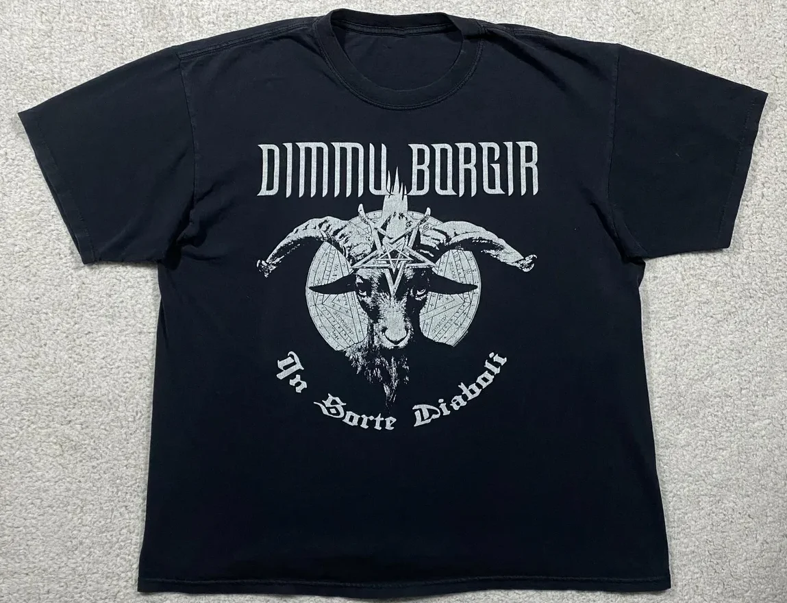 Vtg Dimmu Borgir Band Tour Concert Cotton Black All Size Unisex Shirt J447