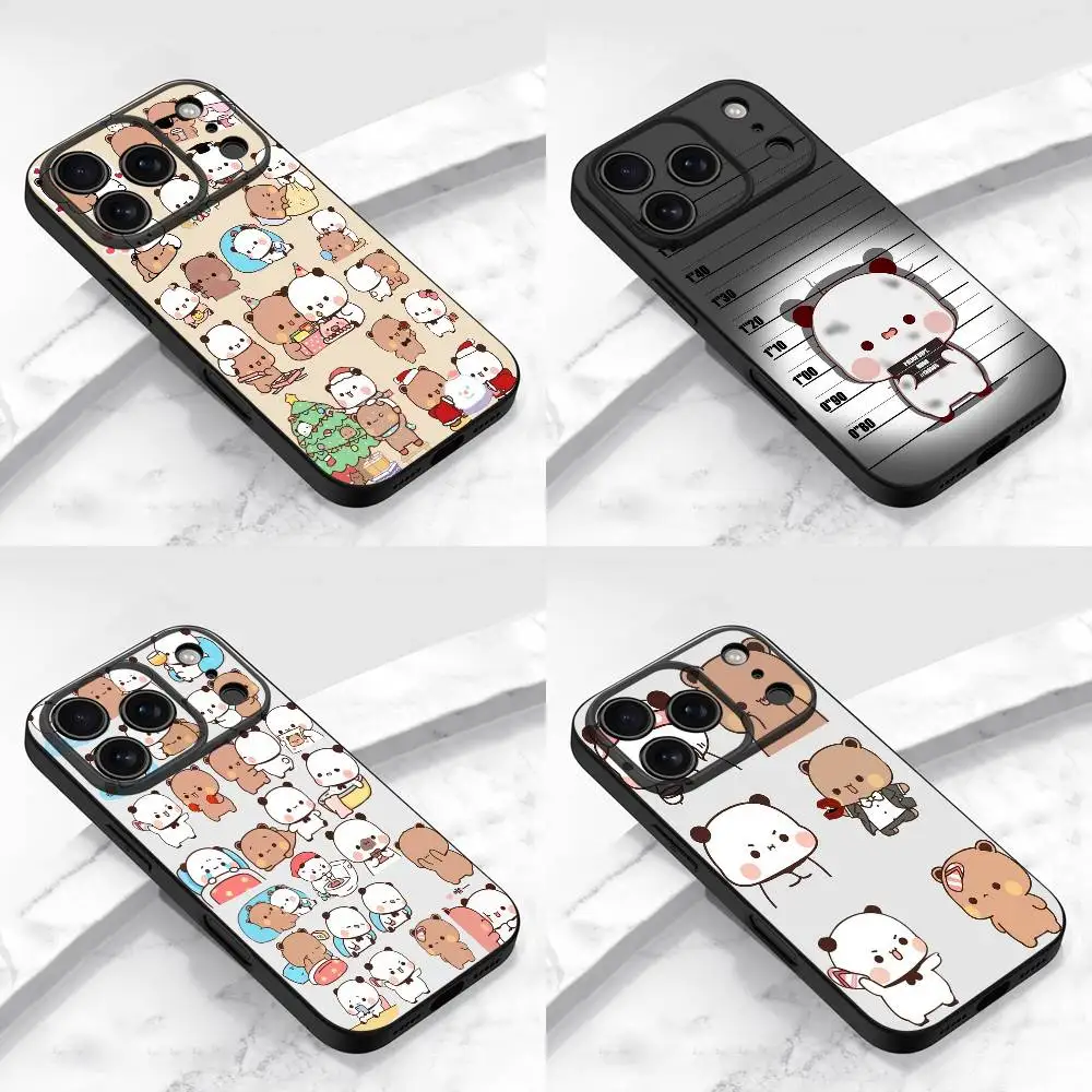 

Cartoon Cute BuBu DuDu Phone Case For iPhone 17,16,15,14,13,12,11,Pro,Max,Plus,E,Air,Mini Protective Black Cover
