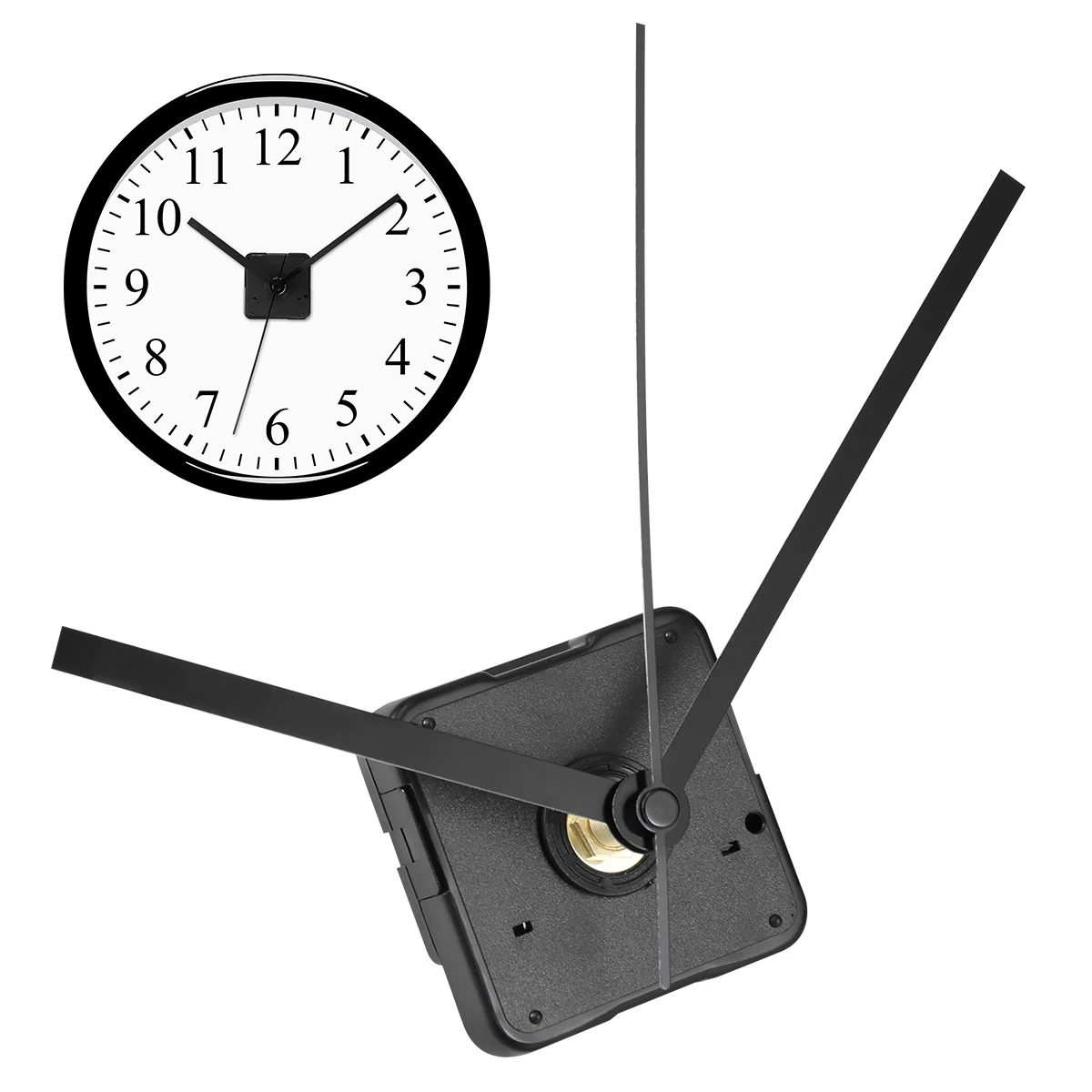 Number Suite Time Clock Wall Clocks Ticking 1420X600X150CM Hands Motor Movement Silent