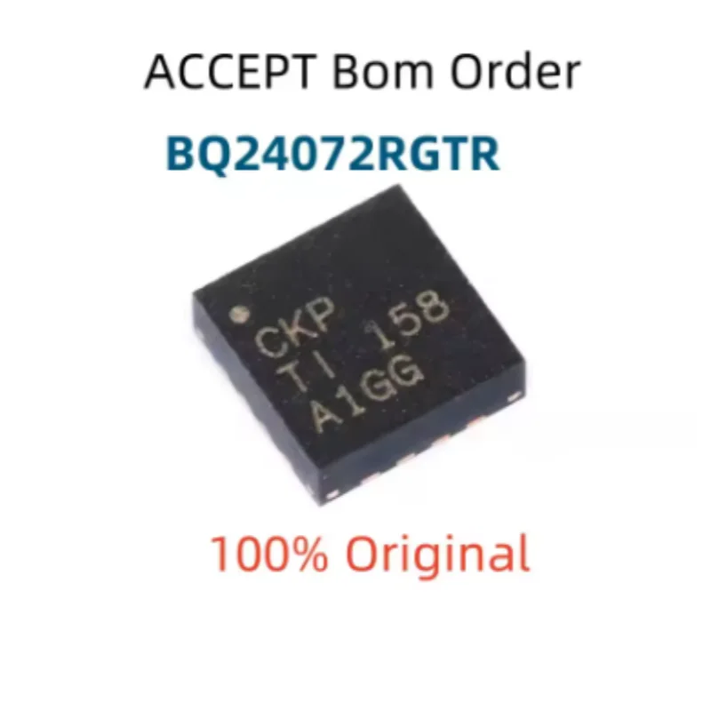 10PCS BQ24157YFFR BQ24715RGRR BQ24072RGTR Lithium Battery Charger PMIC QFN SMD Power Management IC For Tablet Laptop Power Bank