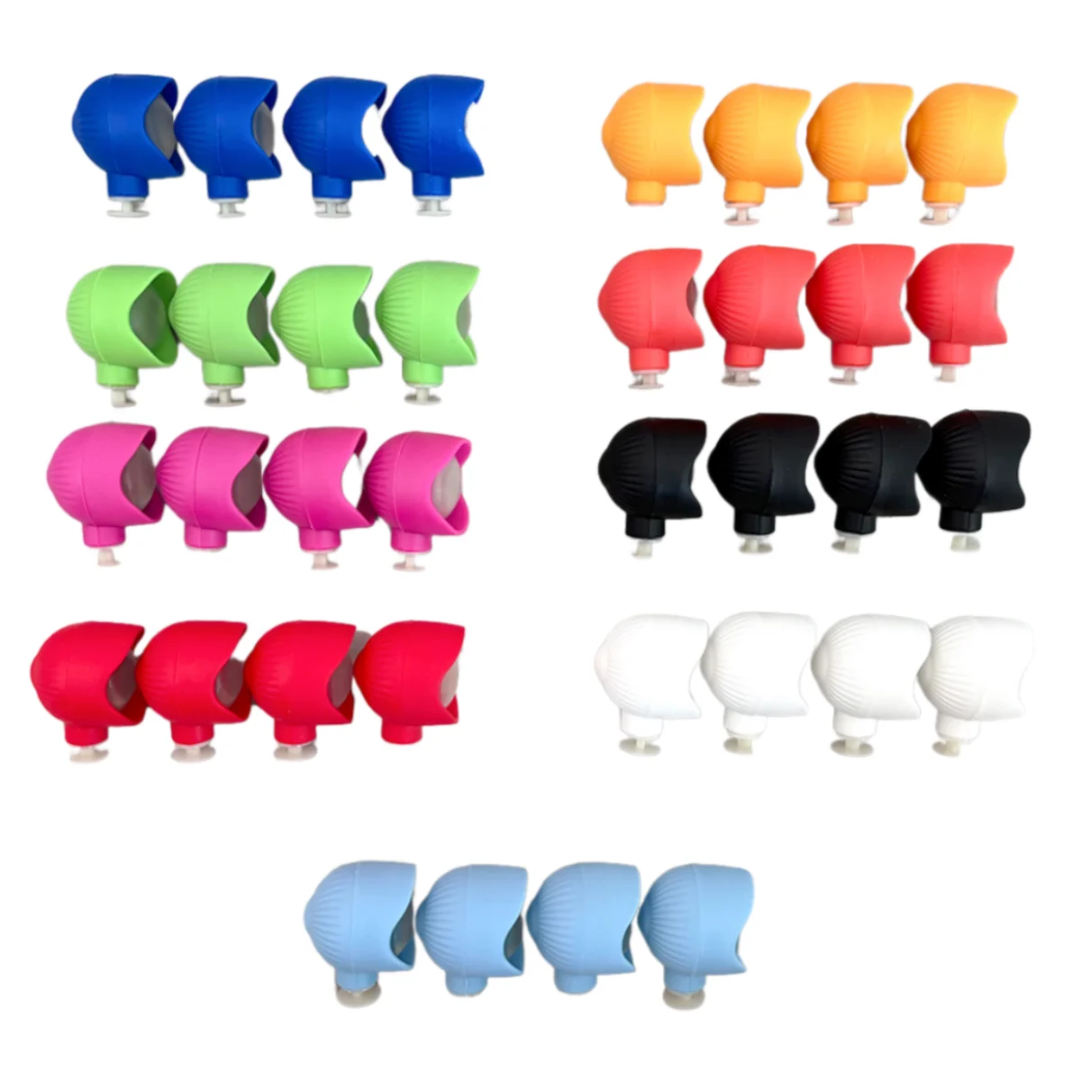 8pcs/set PVC LED Shoe Lights Charms Accessories Winter LED Warm Light DIY Buckle Shoes Charms, 3 Lighting Modes