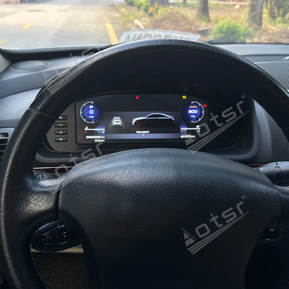 

Новейший продукт, автомобильный ЖК-цифровой кластер для Peugeot 407 2004-2010, приборная панель, виртуальный приборный прибор для кабины, автоматический измеритель скорости, экран Ai