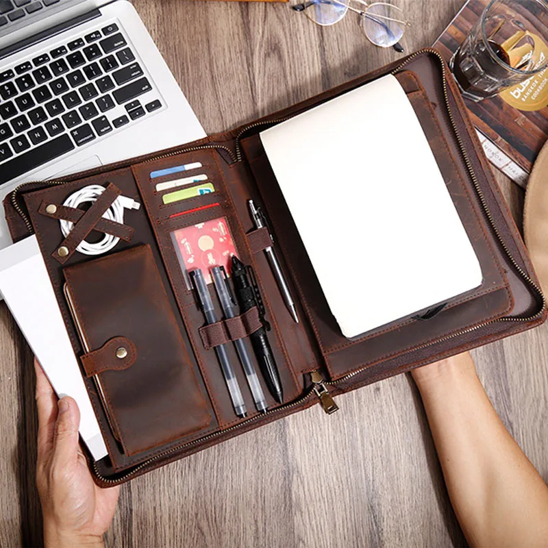 organizer-in-pelle-di-vacchetta-con-cerniera-porta-documenti-multicomparto-copertina-per-quaderno-diario-con-scomparti-per-carte-porta-penne-e-tasca-per-cavi
