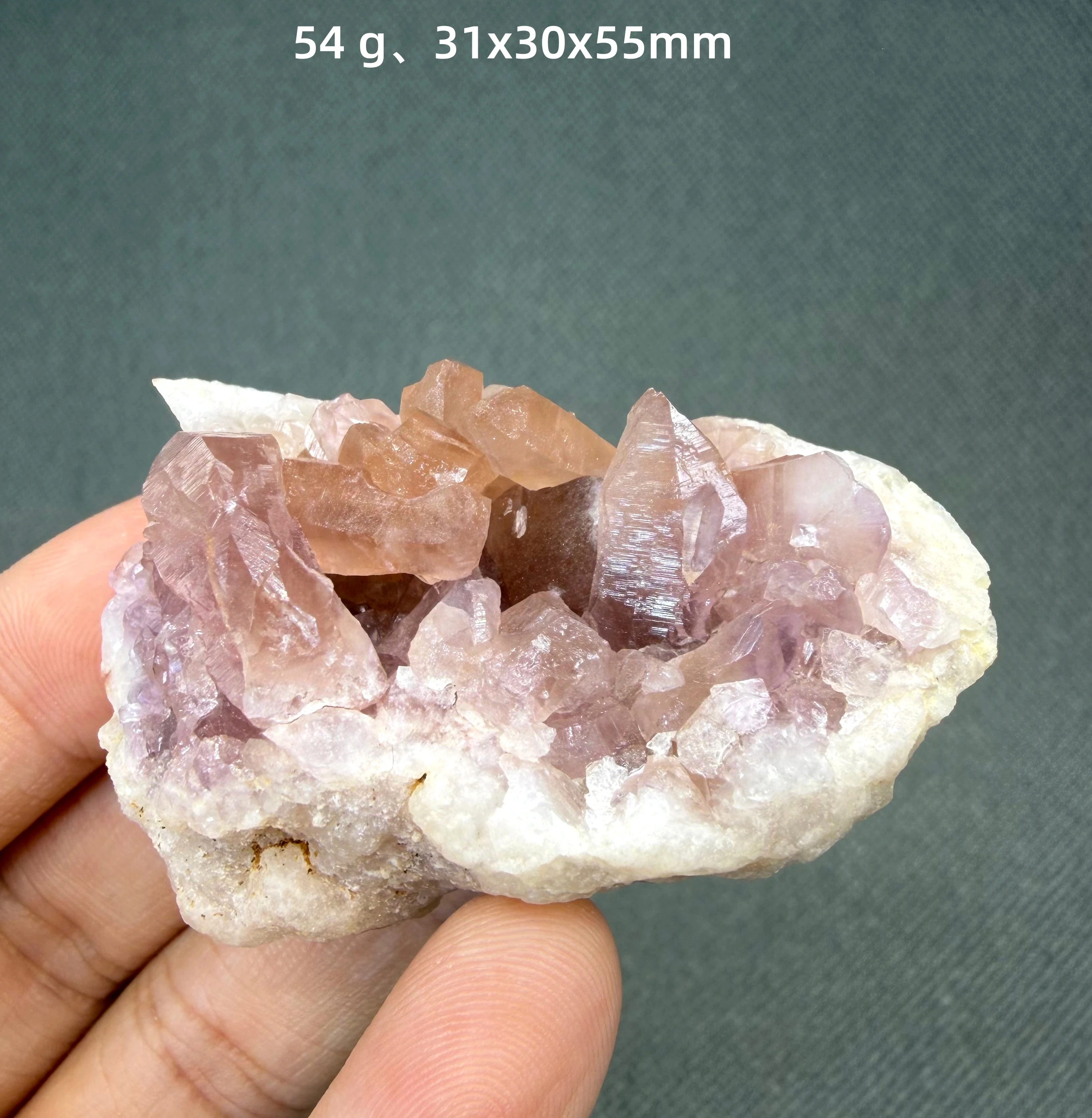 Natural Argentina Pink Amethyst Stone Quartz Raw  mineral specimen + healing quartz crystals and stones rock gemstone view 5