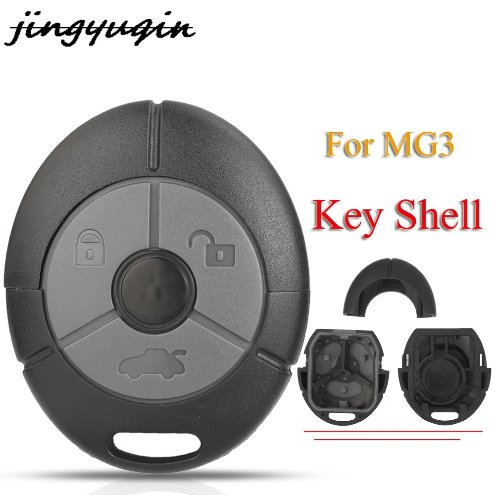 jingyuqin 3 Button Remote Car Key Case Shell For Rover MG TF ZR ZS 25 45 Rio Auto Keyless Fob Cover Replacement Housing