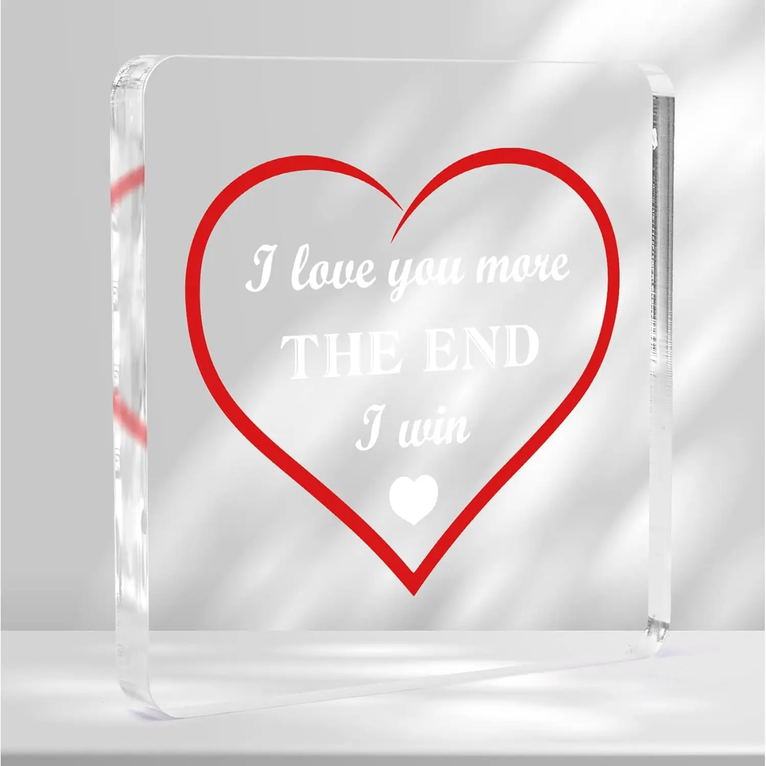 Gifts for Her Him Boyfriend Girlfriend Sentimental Gift Ideas Romantic Gifts Decorative Acrylic Block Plaque Unique Birthday