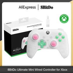8BitDo Ultimate Mini Wired Controller with Game Pass Joystick for Xbox Series S/X, Xbox One, Windows 10/11 Gamepad Accessories