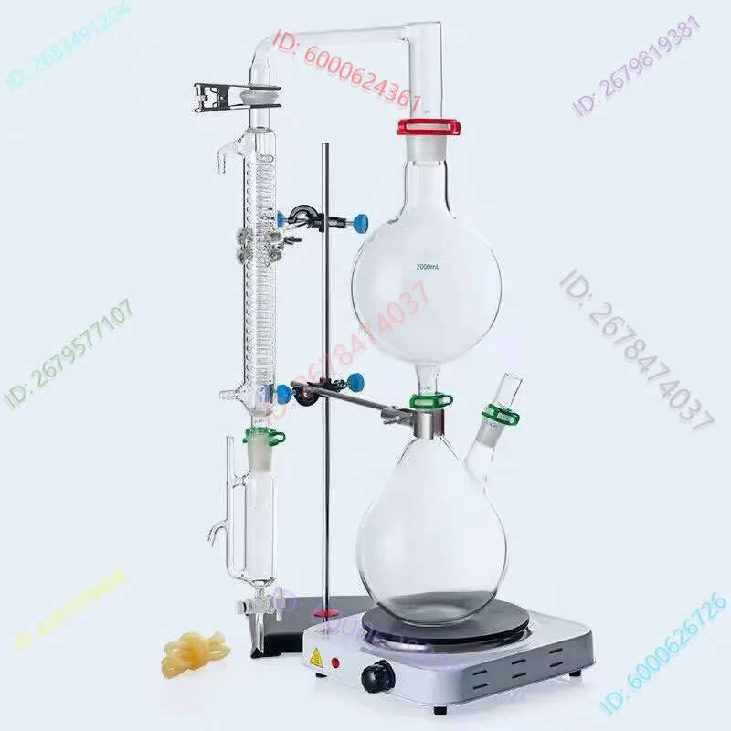 

500/1000/2000ml essential oil extraction and separation device, distillation equipment, water distillation machine