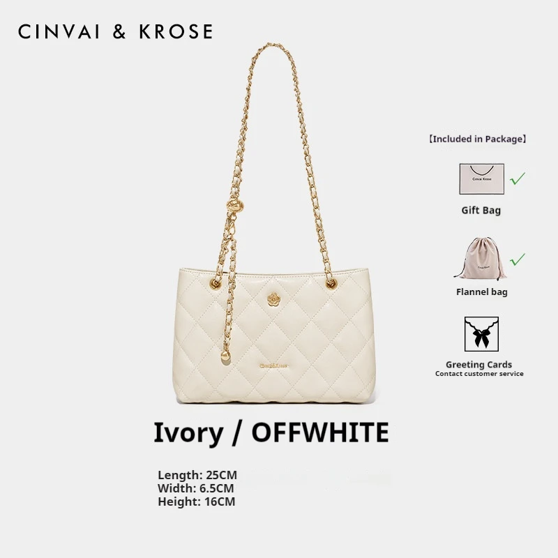 

Quilted Chain for Women, Luxury Designer Shoulder, Сумка Женская