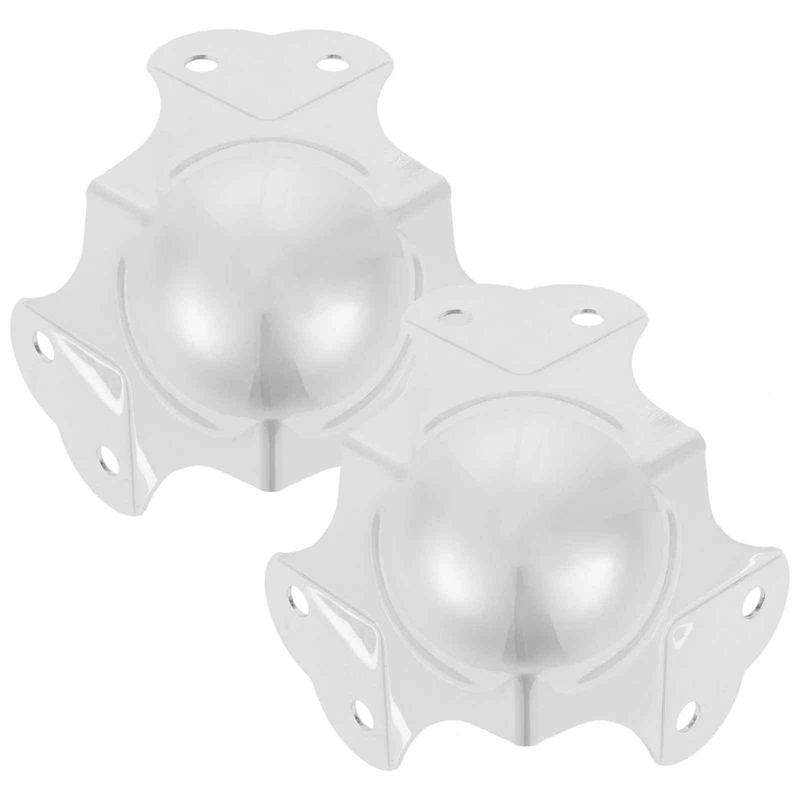 

2Pcs Thick Alloy Corner Edge Protectors Metal Ball Corner Protectors Flight Box Hardware Furniture Guards Flight Box Hardware