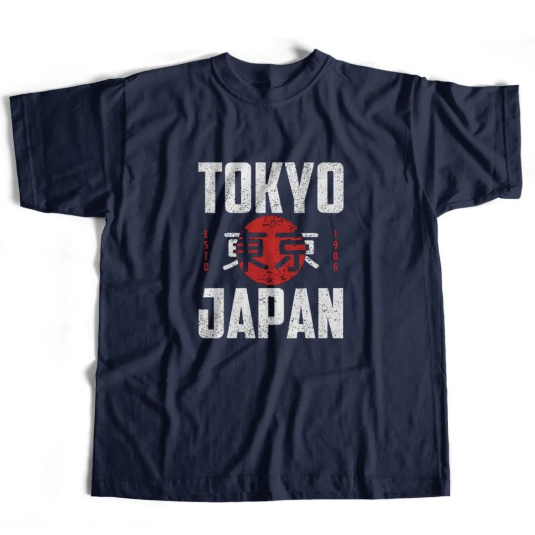 2025 tendance qualité 100 _ coton Cool Tokyo imprimer hommes t-shirt décontracté ample à manches courtes hommes T-shirt col rond hommes t-shirts