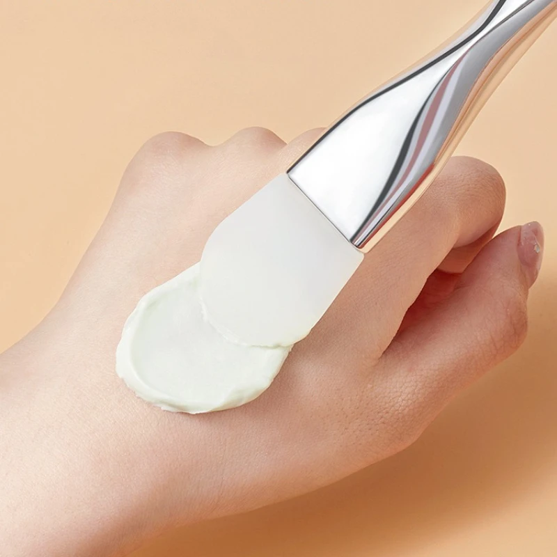 Small Waist Silicone Mask Brush Mud Film Brush with Digging Spoon Double Head Mask Brush Facial Beauty Tool