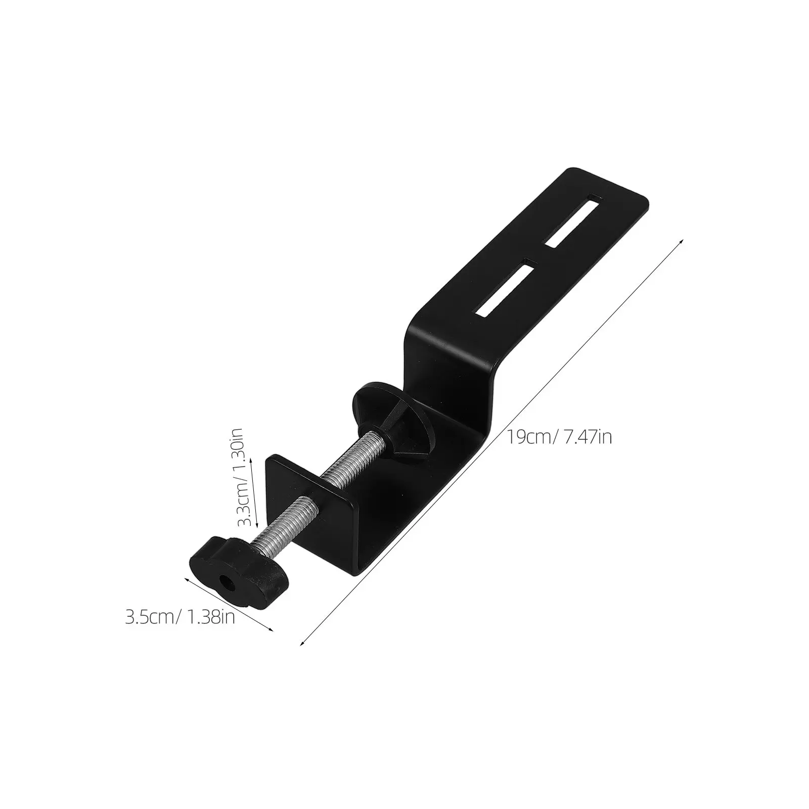 C-Shaped Desk Clamp Bracket for Pegboard – 2pcs Carbon Steel Painted Tool Organizer for Home Office Workshop