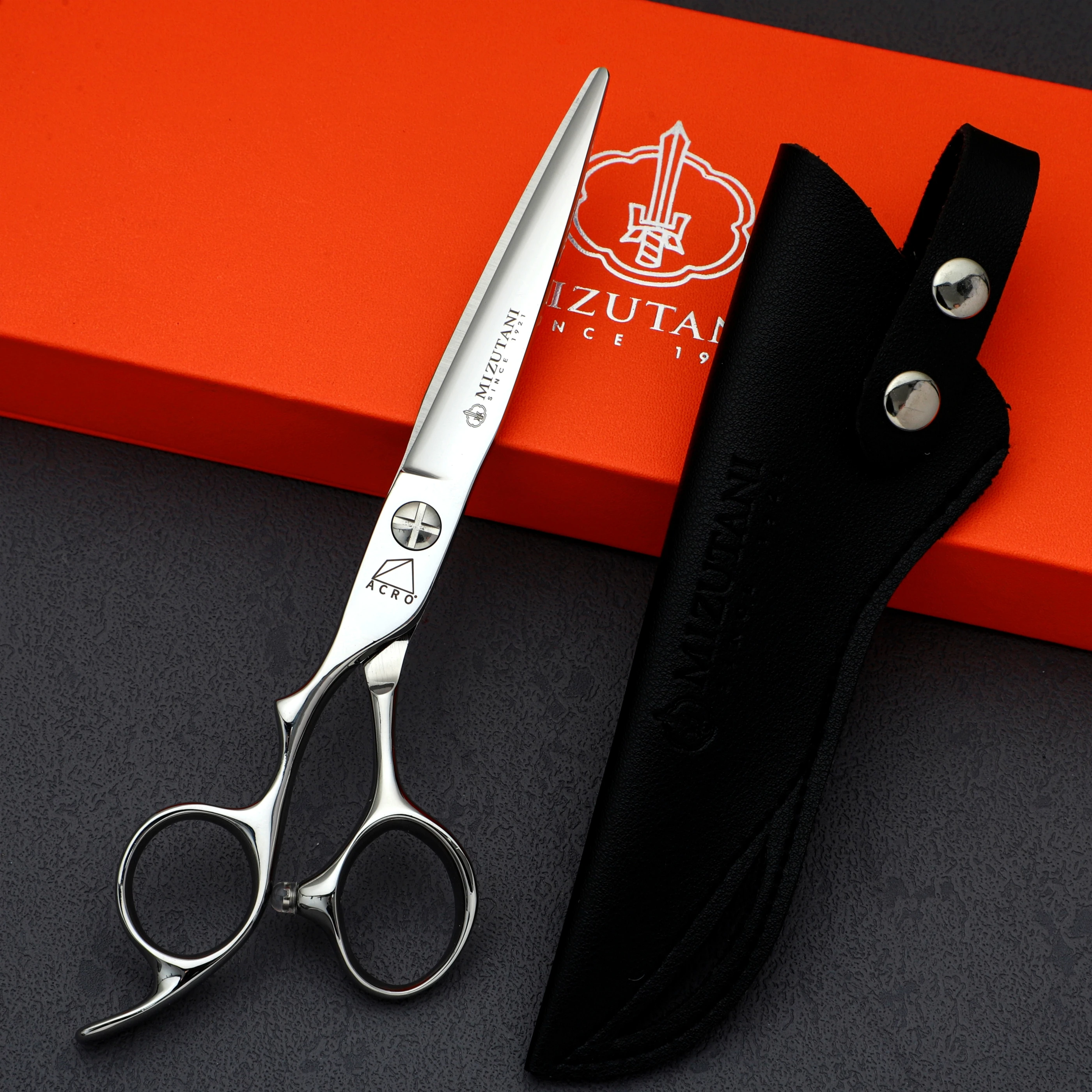 MIZUTANI Left hand sissors professional barber scissors  set of 6.0-6.5-6.8 inch 440C steel barbershop hair cutting tools