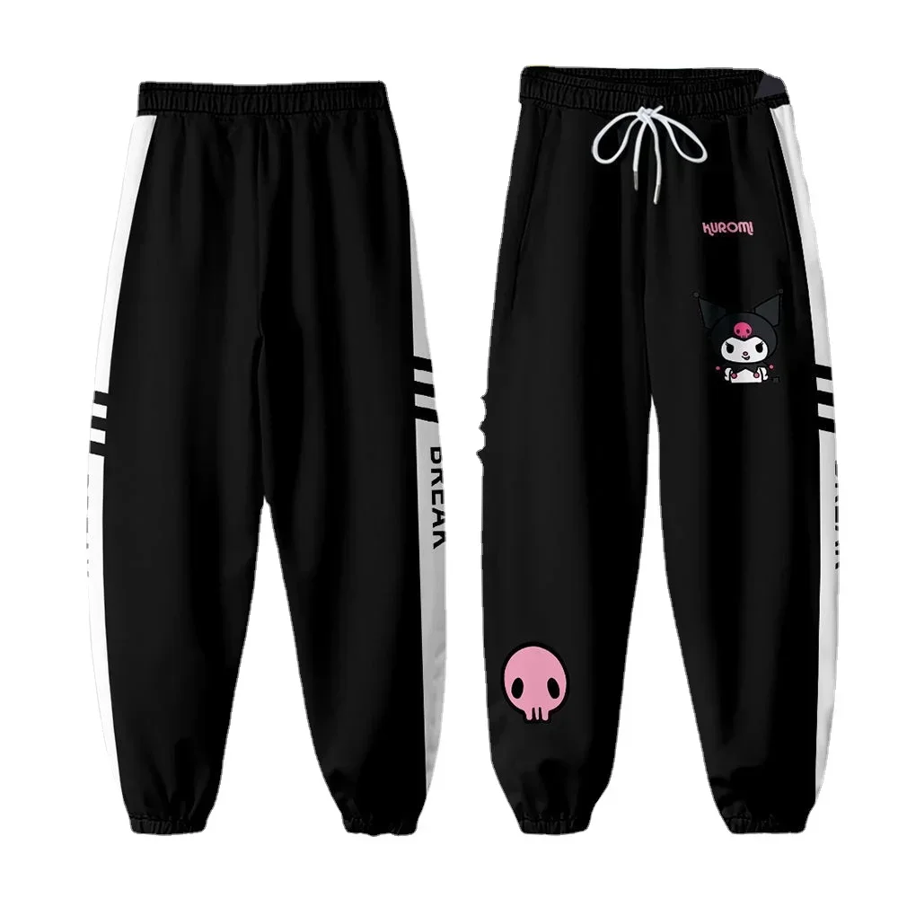 Kuromi Casual Pants Fantasy Magic Melody Long Pants Spring  Autumn Youth Boys and Girls Casual Loose Guards Pants Sanrio Series