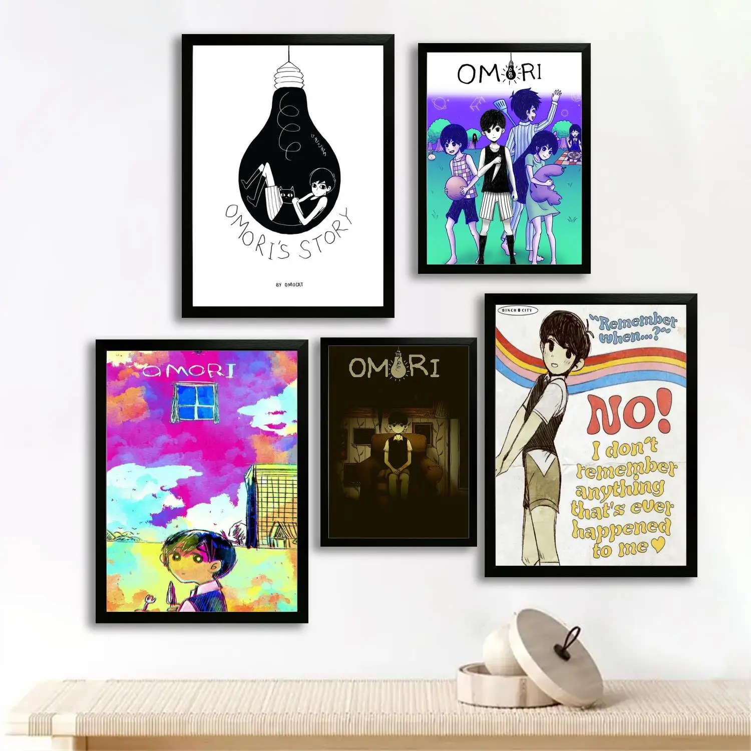 omori video game Canvas Art Poster, Wall Art, Picture Print, Modern Family, Bedroom Decor, Posters,Decorative painting